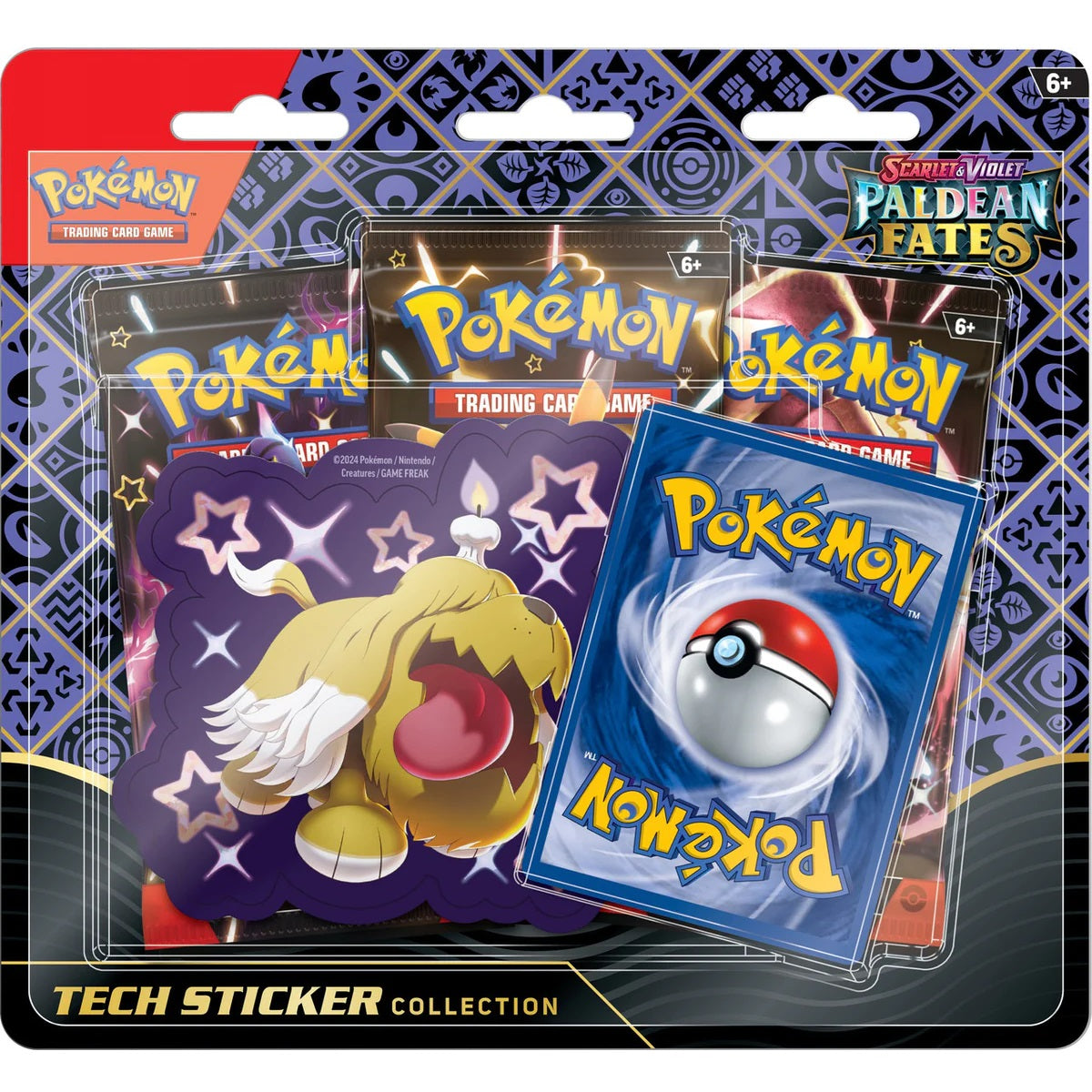 Pokemon Scarlet & Violet 4.5: Paldean Fates Tech Sticker Collection Blister - Shiny Maschiff