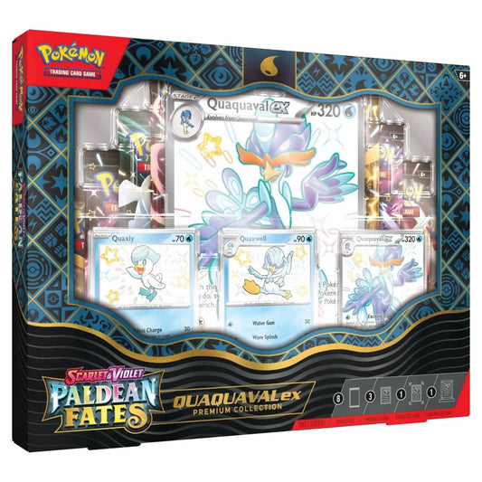 Pokémon Scarlet & Violet 4.5: Paldean Fates Premium Collection Box - Quaquaval ex