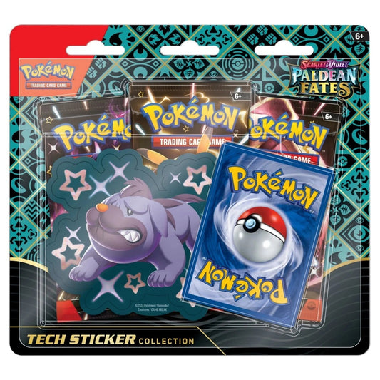 Pokemon Scarlet & Violet 4.5: Paldean Fates Tech Sticker Collection Blister - Shiny Greavard