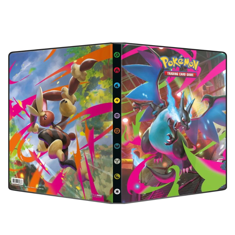 Båda sidorna av Pokemon Phantasmal Flames 9-pocket pärm