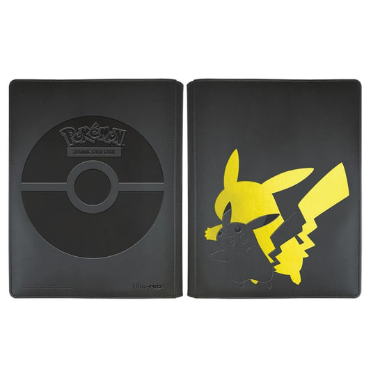 9-pocket Elite Series PRO-binder för pokemon kort med snyggt motiv av pikachu