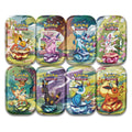 Pokemon Prismatic Evolutions Mini Tin alla olika varianter