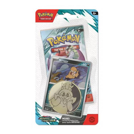 Pokémon Scarlet & Violet 9: Journey Together Checklane Blister Pack - Scraggy