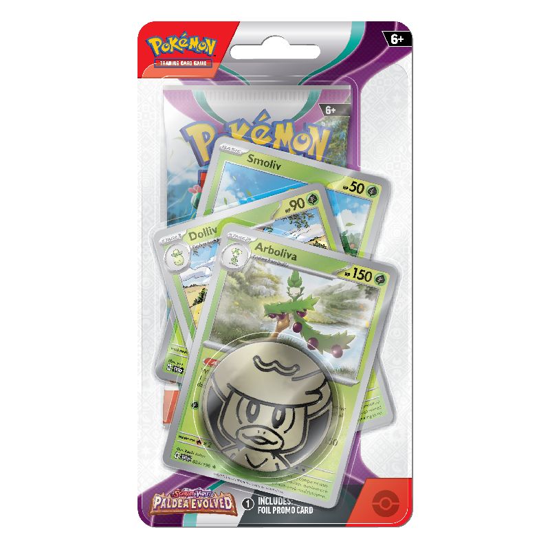 Pokémon Scarlet & Violet 2: Paldea Evolved Premium Checklane Blister Pack: Arboliva