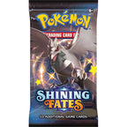 Shining fates booster pack innehåller 10 Pokemon kort