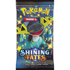 Shining Fates Booster Pack som innehåller 10 Pokemon kort