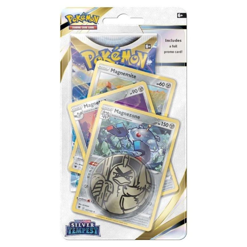 Pokemon Sword & Shield Silver Tempest Premium Blister med Magnezone, Magneton & Magnemite kort