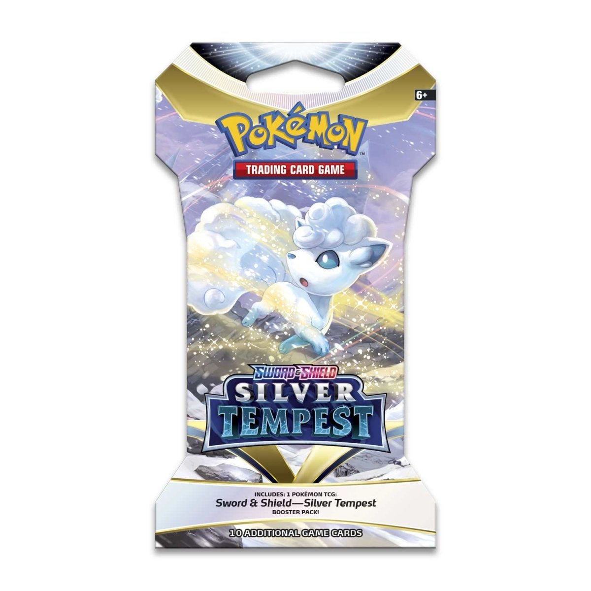 Pokemon Silver Tempest Sleeved Booster Pack med omslag av Alolan Vulpix