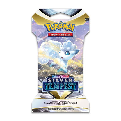 Pokemon Silver Tempest Sleeved Booster Pack med omslag av Alolan Vulpix