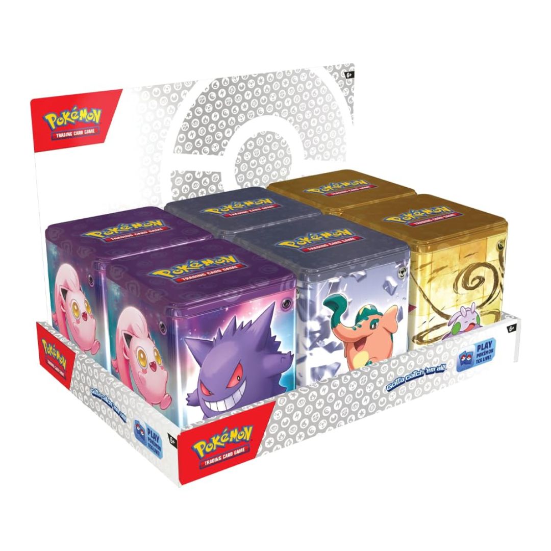 Pokemon Stacking tin 2024 med spännande kort och häftiga klistermärken