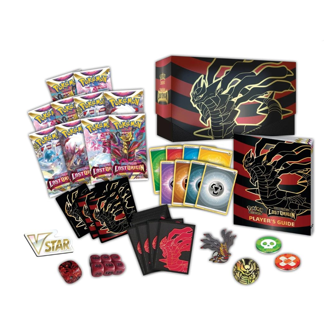 Pokémon Sword & Shield Lost Origin Pokémon Center Elite Trainer Box innehåll