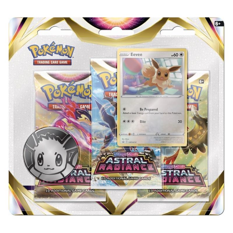 Pokémon Sword & Shield 10: Astral Radiance 3-Pack Blister: Eevee