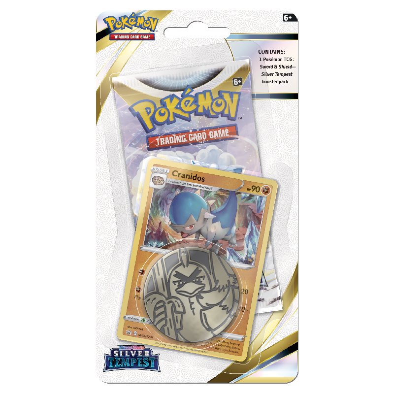 Pokémon Sword & Shield 12: Silver Tempest Checklane Blister Pack: Cranidos