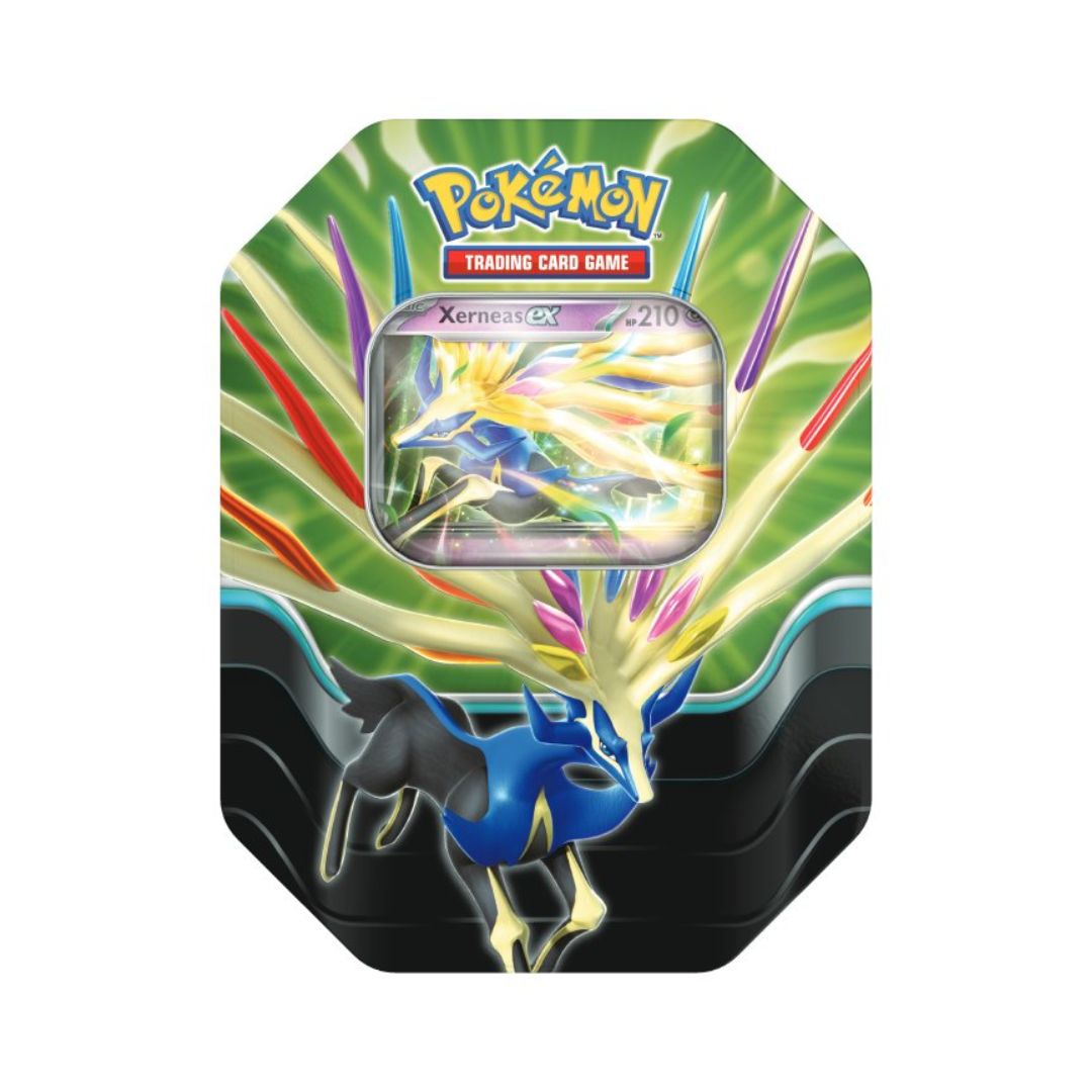 Pokémon Azure Legends ex Tin med häftigt promokort och 4 booster packs