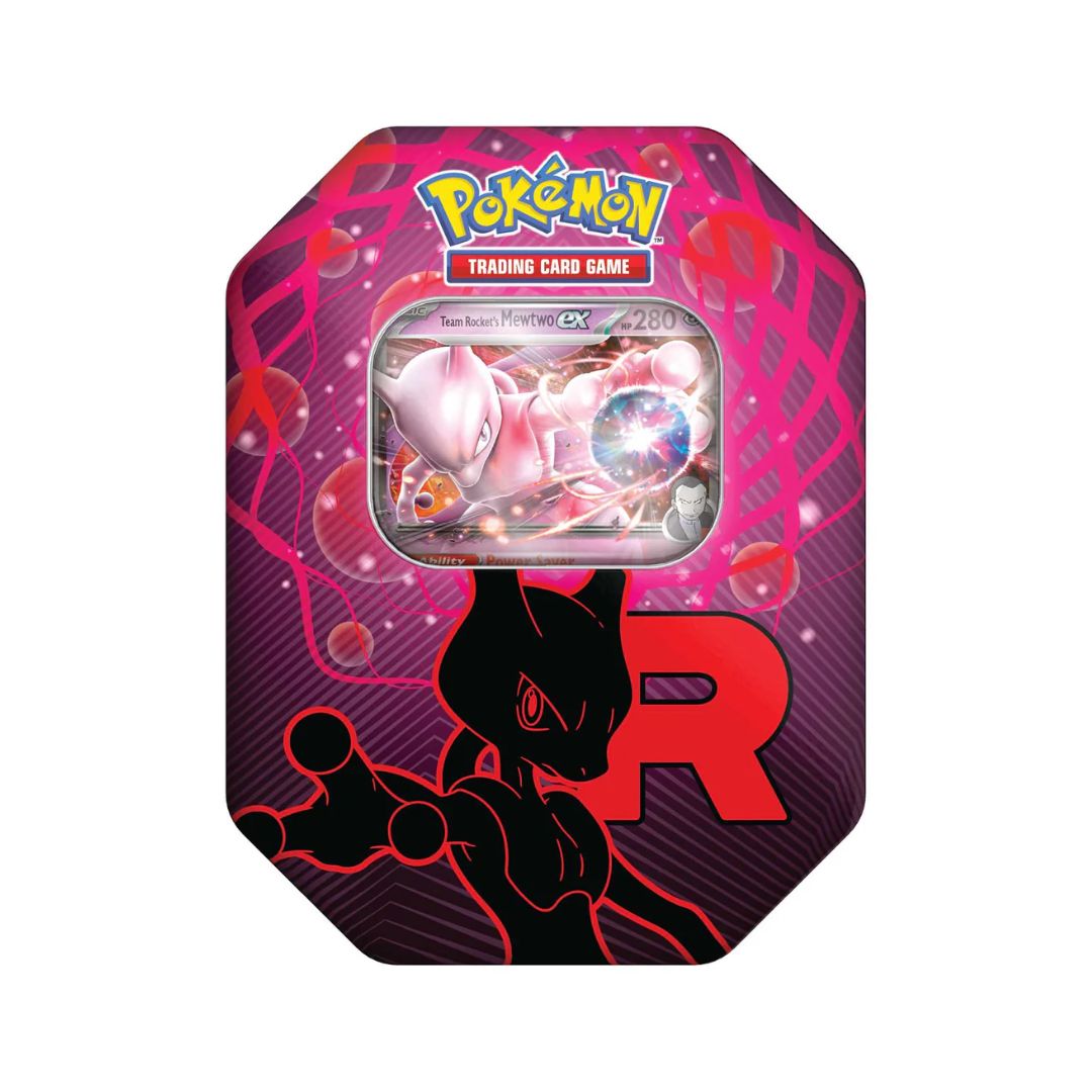 Pokémon Kort TCG: Team Rocket ex Tin Mewtwo