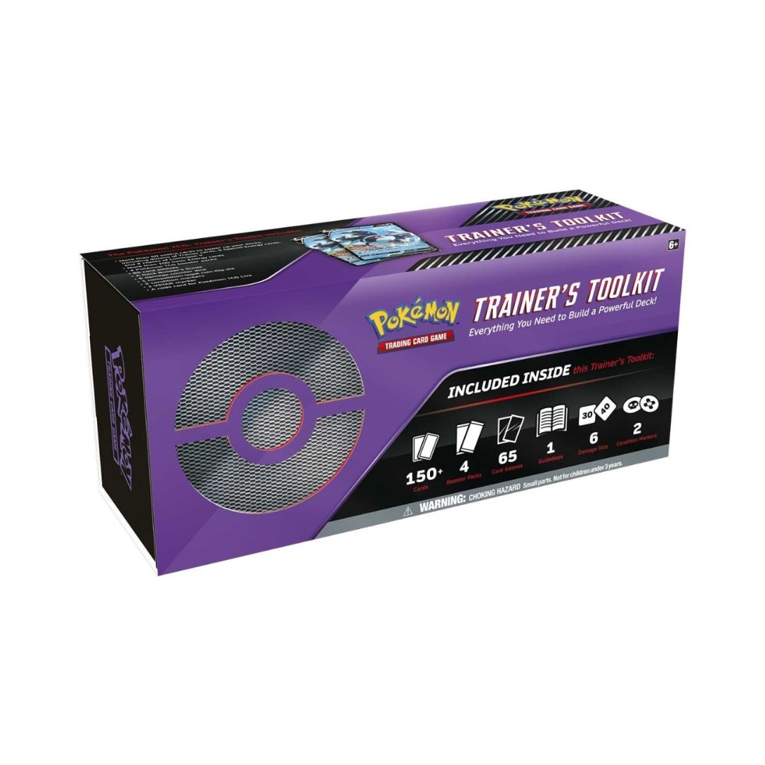 Pokémon Trainer's Toolkit 2022 innehållande mängder av kort och tillbehör