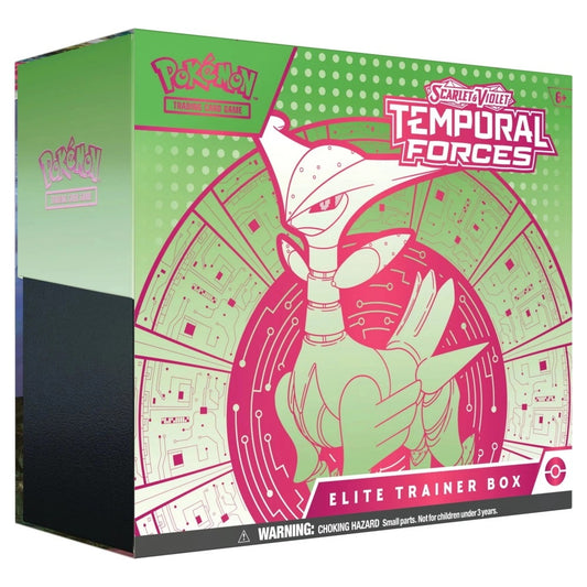 Pokémon Scarlet & Violet 5: Temporal Forces Elite Trainer Box - Iron Leaves