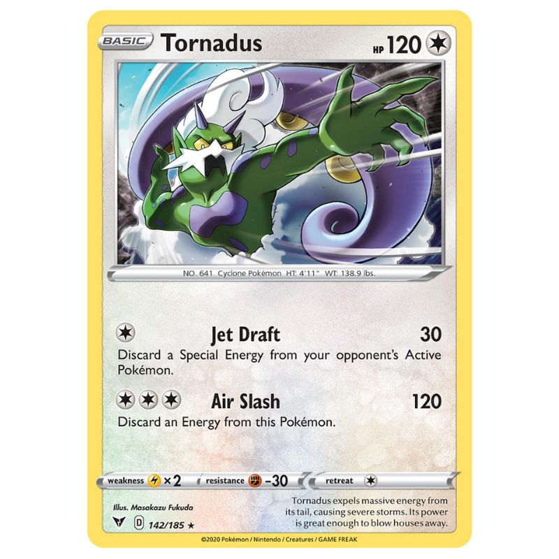 Tornadus Holo - VIV #142/185 - Pokémon Sword & Shield: Vivid Voltage