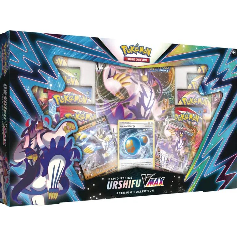 Pokémon TCG: Rapid Strike Urshifu VMAX Premium Collection Box