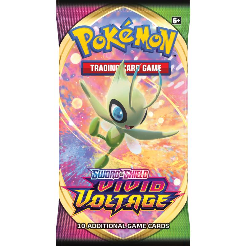 pokemon vivid voltage booster pack celebi motiv