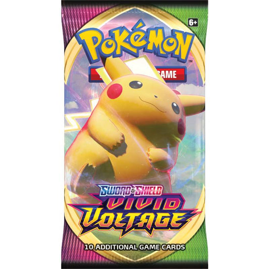 pokemon vivid voltage booster pack med pikachu vmax motiv