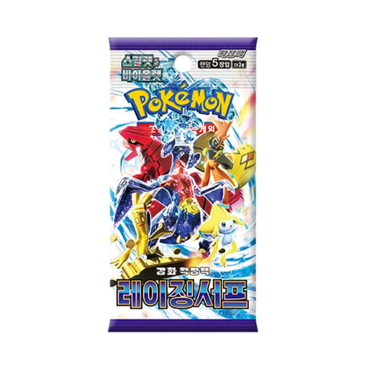 Scarlet & Violet Raging Surf Booster pack med koreanska Pokemon kort