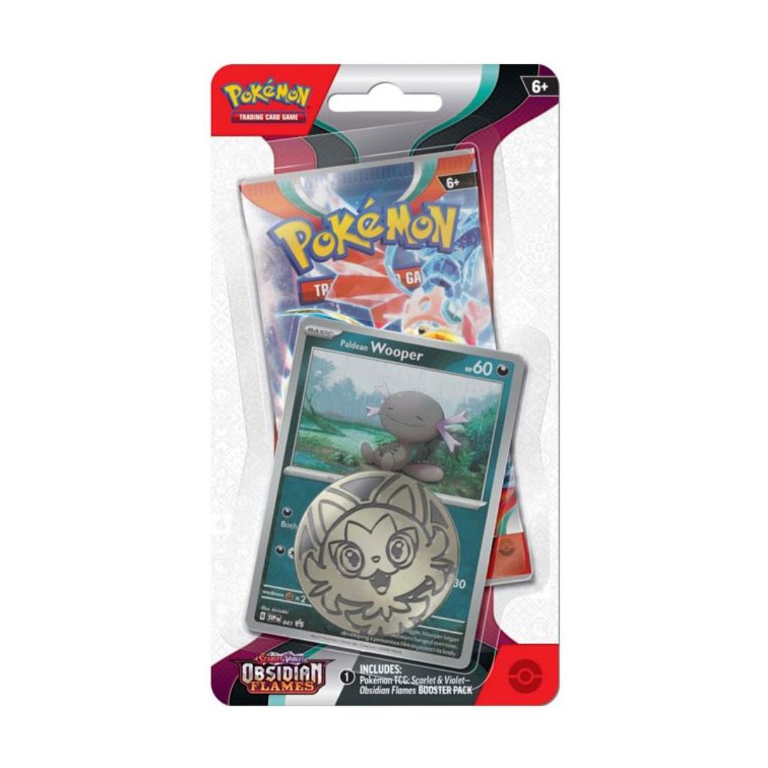 Pokémon Scarlet & Violet 3: Obsidian Flames Checklane Blister - Paldean Wooper