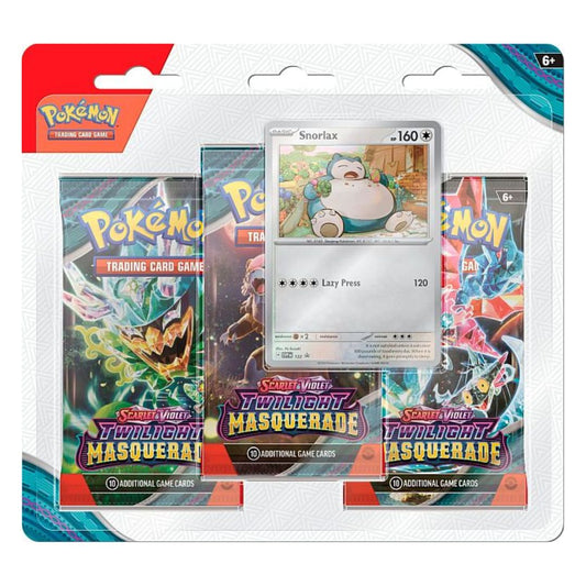 Pokémon Scarlet & Violet Twilight Masquerade 3-pack blister med snyggt promo kort