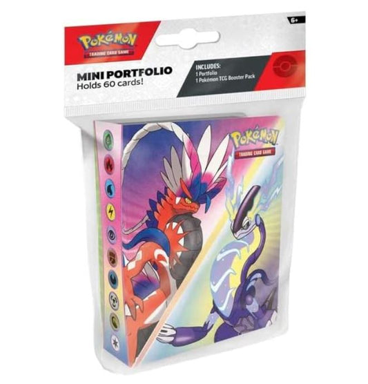 pokemon scarlet violet base mini portfolio miraidon koraidon