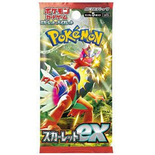 Pokémon scarlet & violet scarlet ex japanskt booster pack