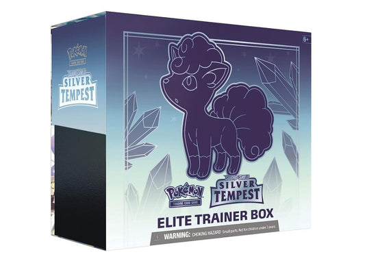 pokémon silver tempest elite trainer box med alolan vulpix