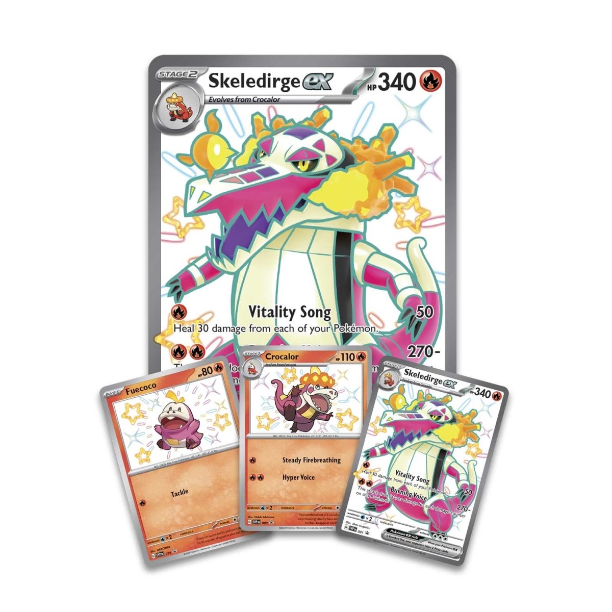Skeledirge ex Pokémon kort