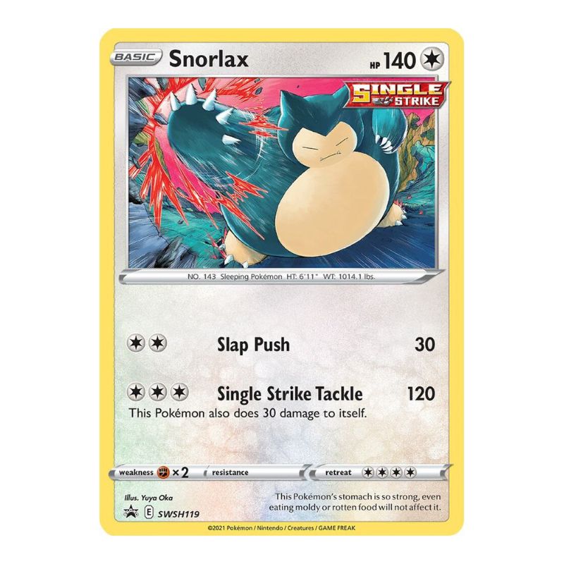 Snorlax Cosmos Holofoil SWSH119 Pokemon kort
