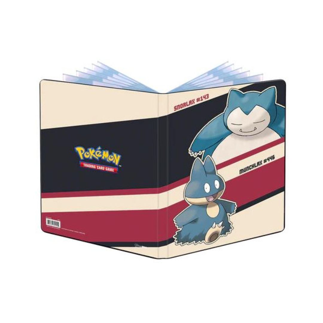 Pokemon kort pärm med motiv av Snorlax och Munchlax