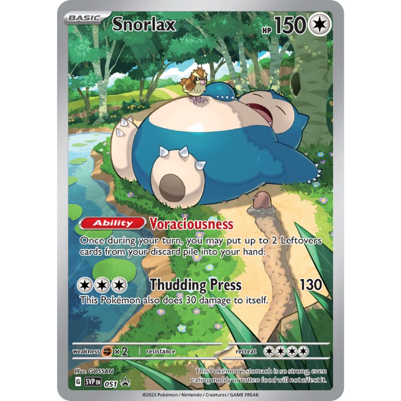 Snorlax - SVP051 Black Star Promo - Sealed (Förseglad) - Pokémon Scarlet & Violet: 151