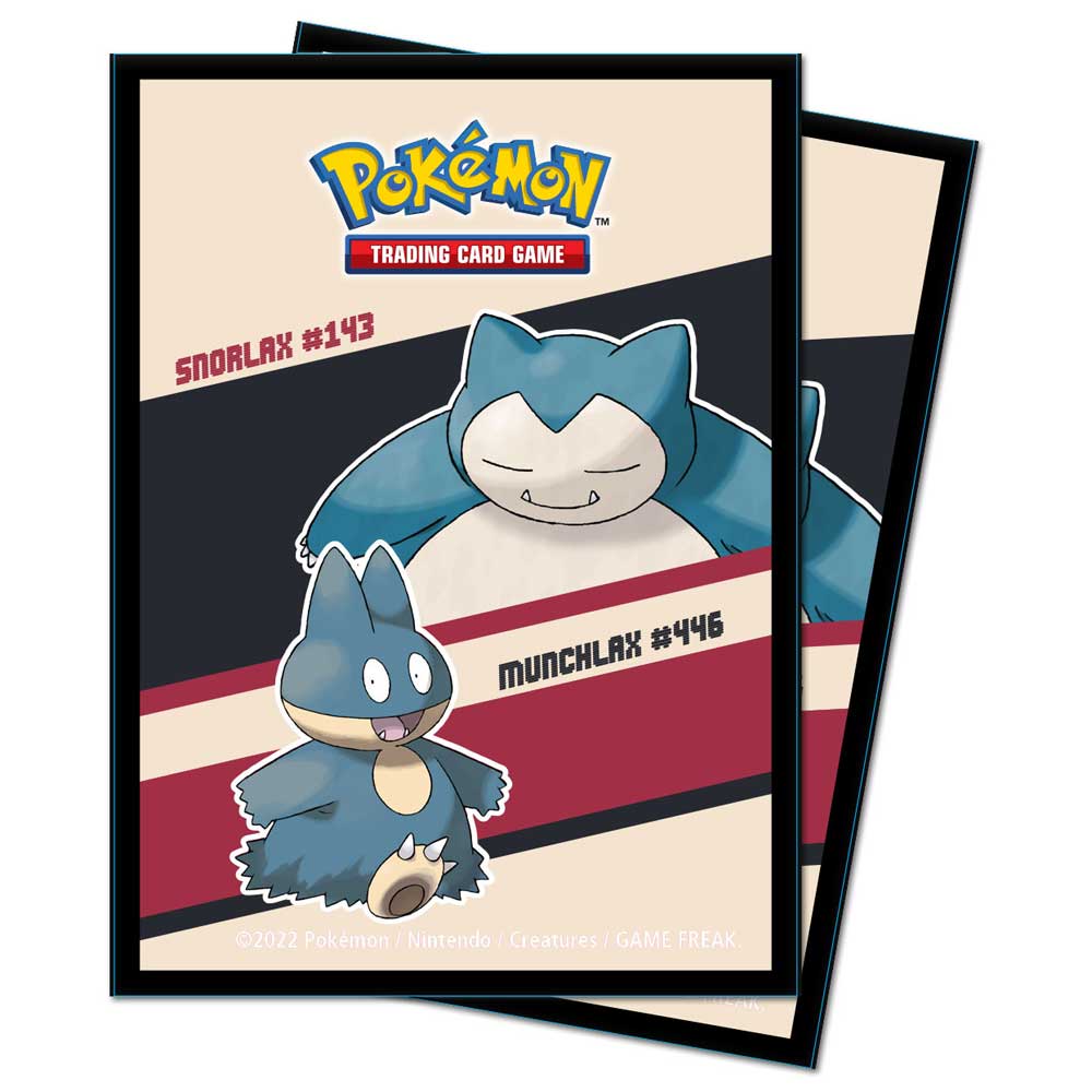 Pokémon - Ultra Pro Deck Protector Sleeves, Snorlax & Munchlax - 65st