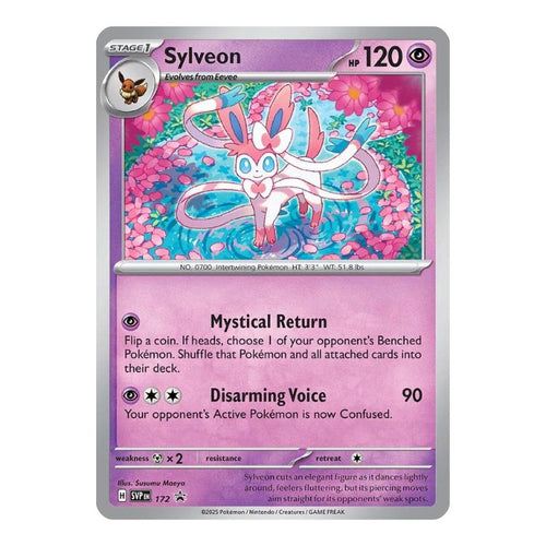 Sylveon Cosmos Holofoil SVP172 Pokemon kort