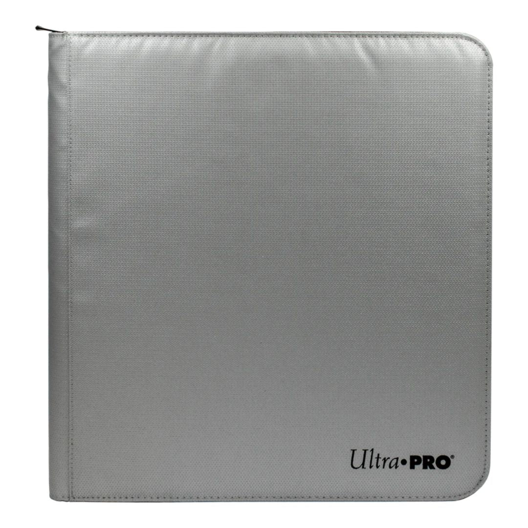 Ultra PRO: Vivid 12-Pocket Zippered PRO-Binder (Brandsäker) - Silver