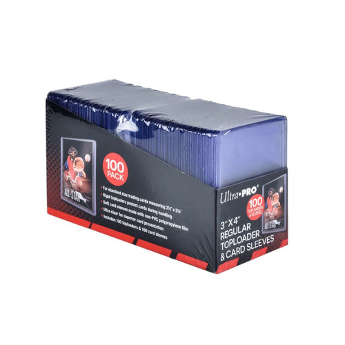 Ultra Pro: Regular Toploaders & Soft Sleeves Bundle - 100ct