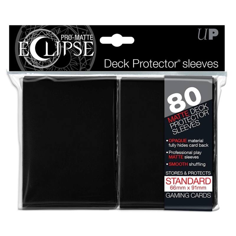 Ultra PRO: Eclipse Pro-Matte Standard Deck Protector Sleeves 80st - Svarta