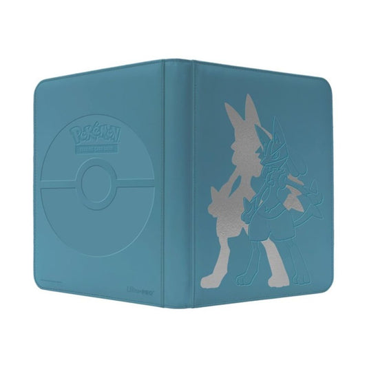 9-pocket Elite Series PRO-binder för pokemon kort med snyggt motiv av Lucario