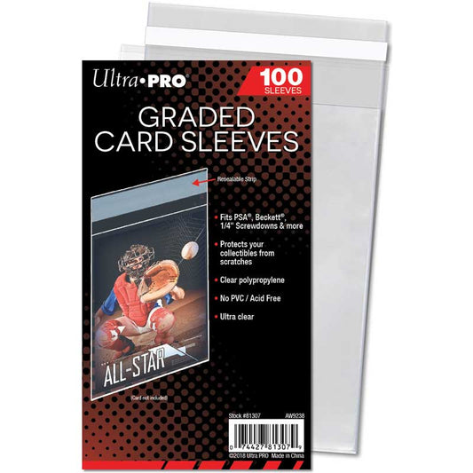 Ultra PRO: Graded Card Soft Sleeves Resealable skyddar dina PSA kort från smuts och repor