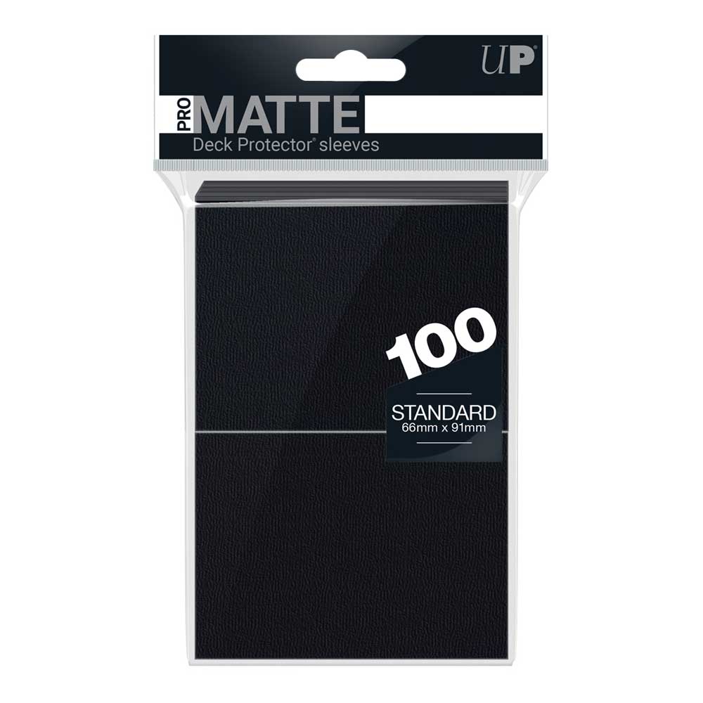 Ultra PRO: Standard Deck Protector Sleeves Pro Matte 100st, Svart