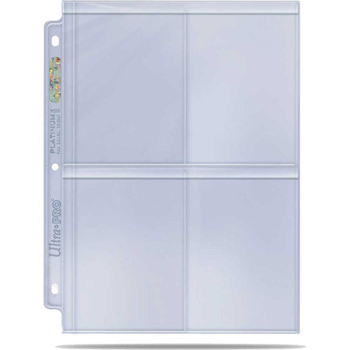 Ultra PRO: Secure Platinum Page 4-Pocket Toploader skyddar kort i toploader