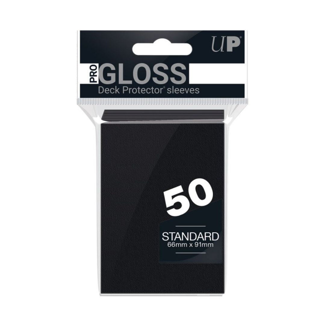 Ultra PRO: Standard Deck Protector Sleeves Pro Gloss 50st, Svart