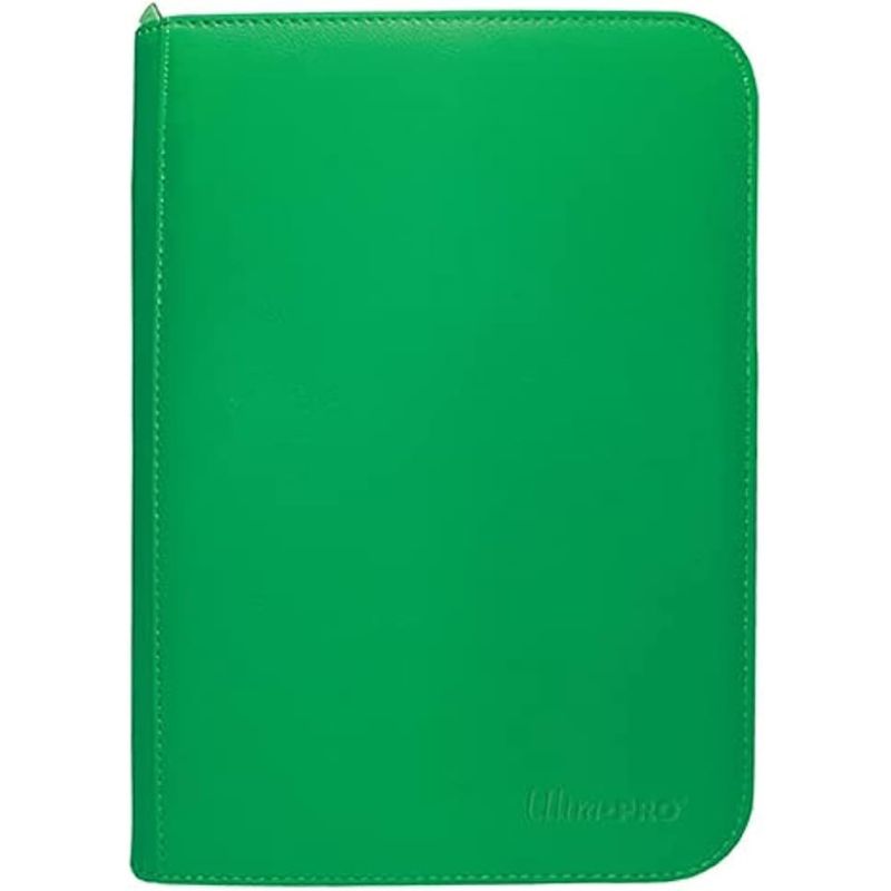 Ultra PRO: Vivid 4-Pocket Zippered PRO-Binder - Green