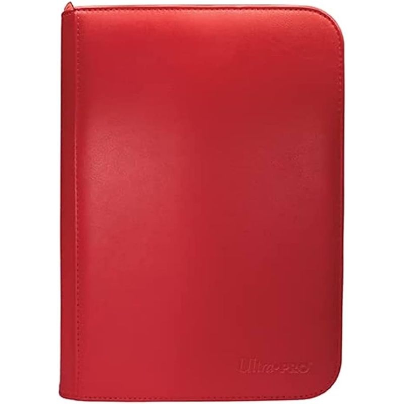 Ultra PRO: Vivid 4-Pocket Zippered PRO-Binder - Red