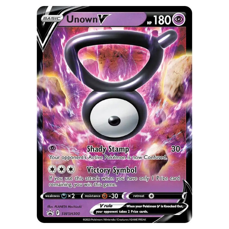 Unown V SWSH300 Promo pokemon kort
