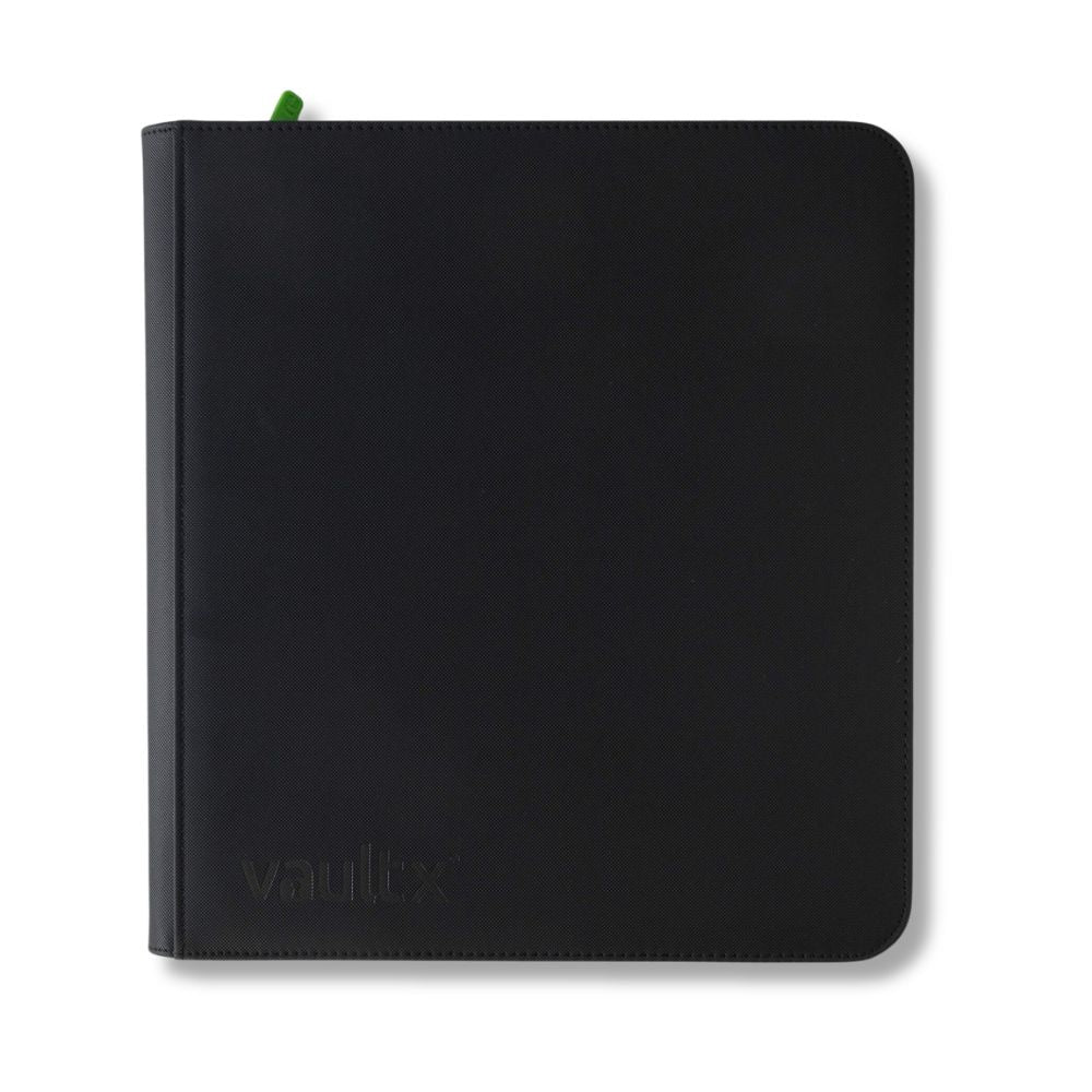 Vault X: 12-Pocket XL Exo-Tec® Zip Binder Signature Black