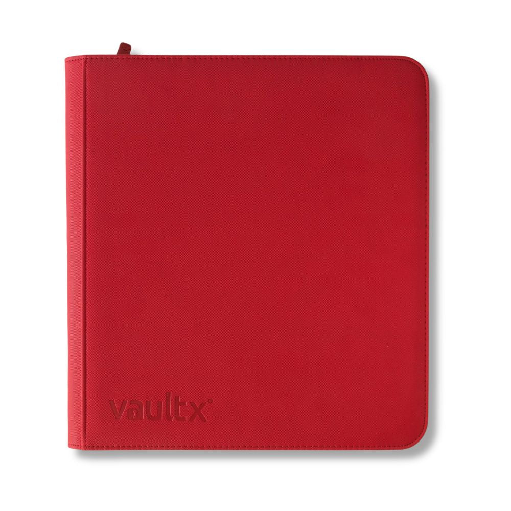Vault X: 12-Pocket XL Exo-Tec® Zip Binder Fire Red